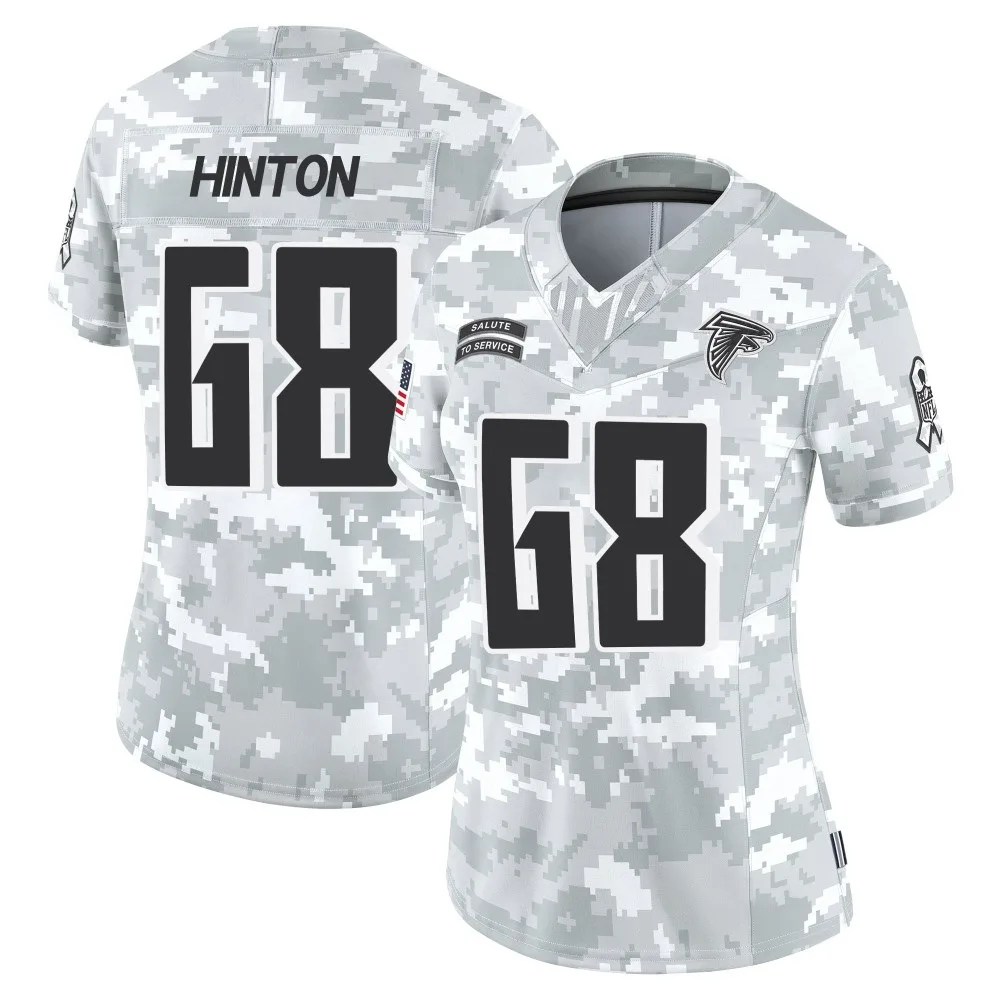 Kyle Hinton Atlanta Falcons Women's Nike 2024 Salute To Service Limited Arctic Camo Jersey Kyle Hinton Atlanta Falcons Women's Nike 2024 Salute To Service Limited Arctic Camo Jersey