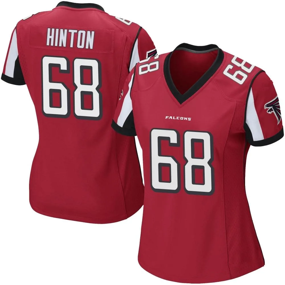 Kyle Hinton Atlanta Falcons Women's Nike Team Color Game Red Jersey Kyle Hinton Atlanta Falcons Women's Nike Team Color Game Red Jersey