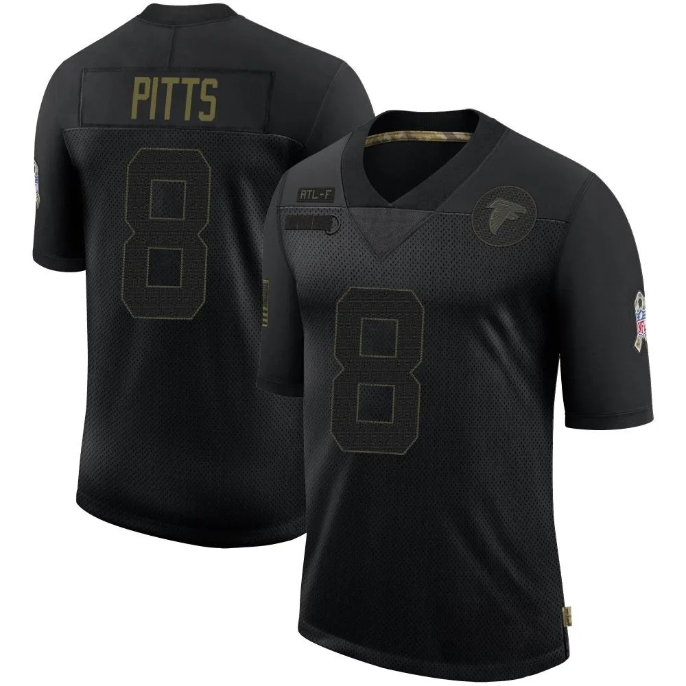 Kyle Pitts Atlanta Falcons Men's Nike 2020 Salute To Service Limited Black Jersey Kyle Pitts Atlanta Falcons Men's Nike 2020 Salute To Service Limited Black Jersey