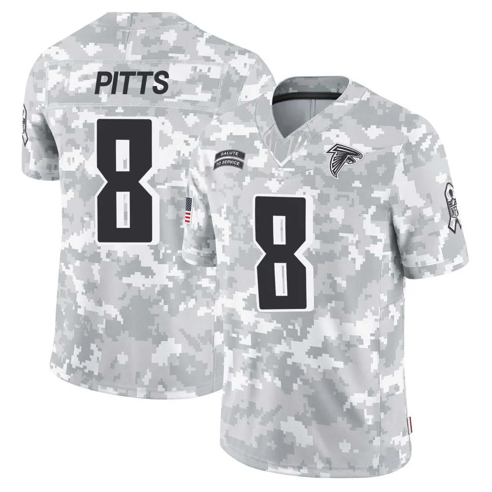 Kyle Pitts Atlanta Falcons Men's Nike 2024 Salute To Service Limited Arctic Camo Jersey Kyle Pitts Atlanta Falcons Men's Nike 2024 Salute To Service Limited Arctic Camo Jersey