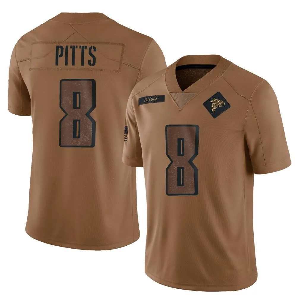 Kyle Pitts Atlanta Falcons Youth Nike 2023 Salute To Service Limited Brown Jersey Kyle Pitts Atlanta Falcons Youth Nike 2023 Salute To Service Limited Brown Jersey