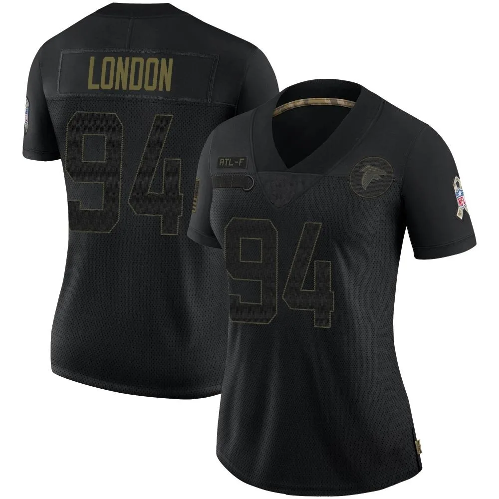 Lacale London Atlanta Falcons Women's Nike 2020 Salute To Service Limited Black Jersey Lacale London Atlanta Falcons Women's Nike 2020 Salute To Service Limited Black Jersey