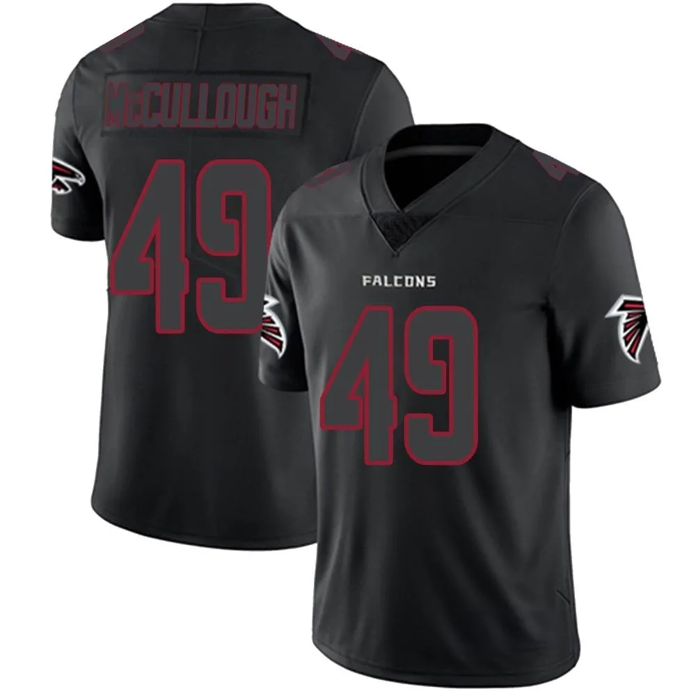 Liam Mccullough Atlanta Falcons Men's Nike Limited Black Impact Jersey Liam Mccullough Atlanta Falcons Men's Nike Limited Black Impact Jersey