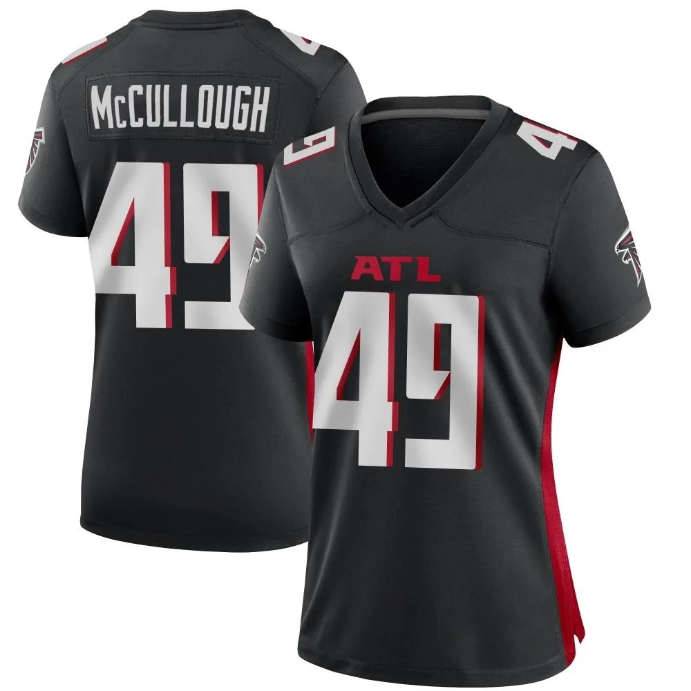Liam Mccullough Atlanta Falcons Women's Nike Alternate Game Black Jersey Liam Mccullough Atlanta Falcons Women's Nike Alternate Game Black Jersey