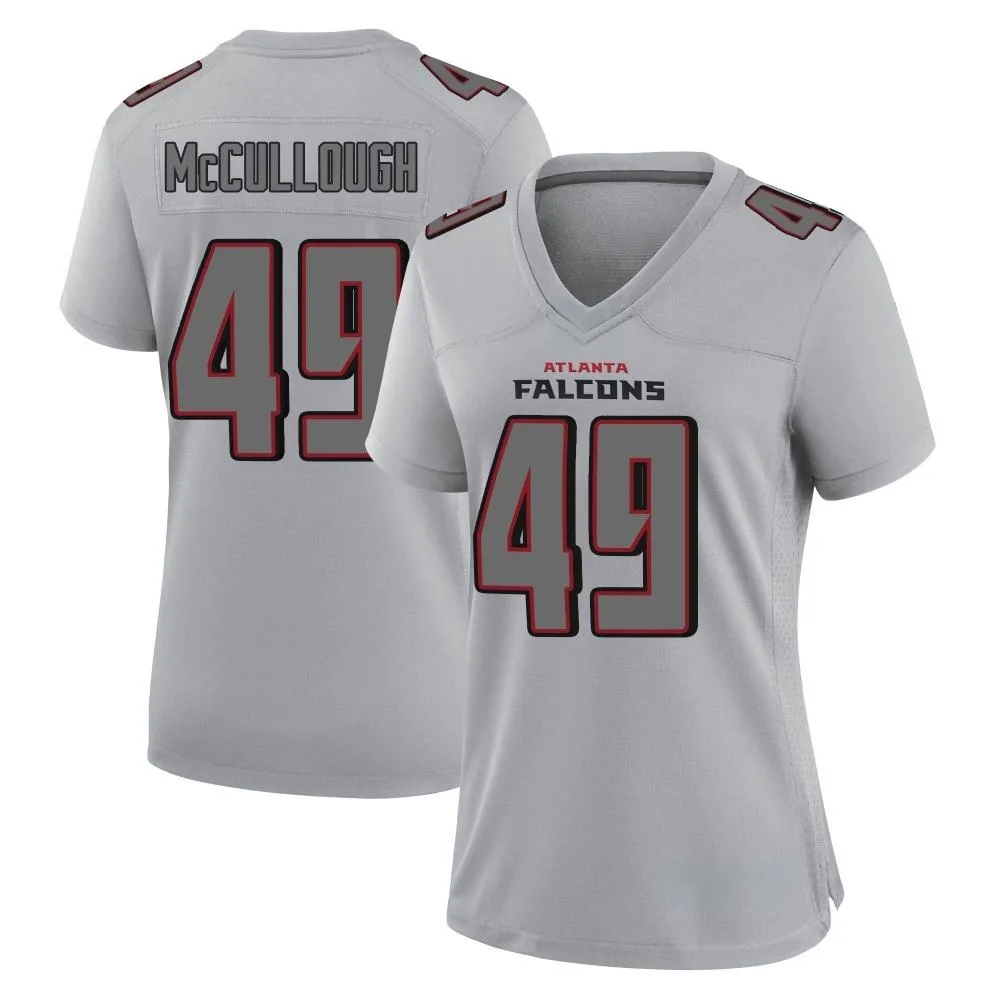 Liam Mccullough Atlanta Falcons Women's Nike Atmosphere Fashion Game Gray Jersey Liam Mccullough Atlanta Falcons Women's Nike Atmosphere Fashion Game Gray Jersey