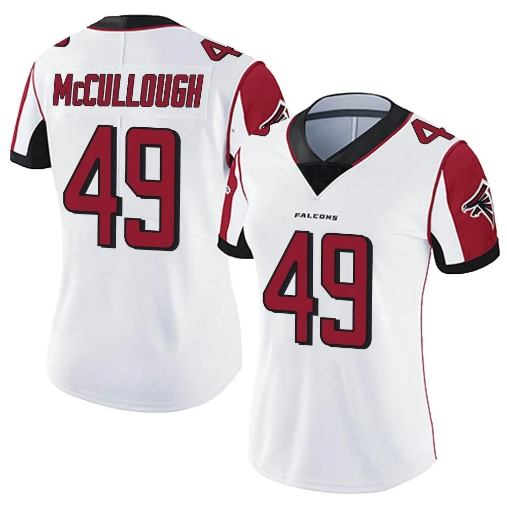 Liam Mccullough Atlanta Falcons Women's Nike Vapor Untouchable Limited White Jersey Liam Mccullough Atlanta Falcons Women's Nike Vapor Untouchable Limited White Jersey