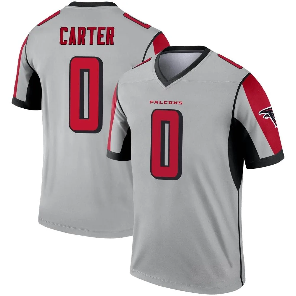 Lorenzo Carter Atlanta Falcons Men's Nike Inverted Silver Legend Jersey Lorenzo Carter Atlanta Falcons Men's Nike Inverted Silver Legend Jersey
