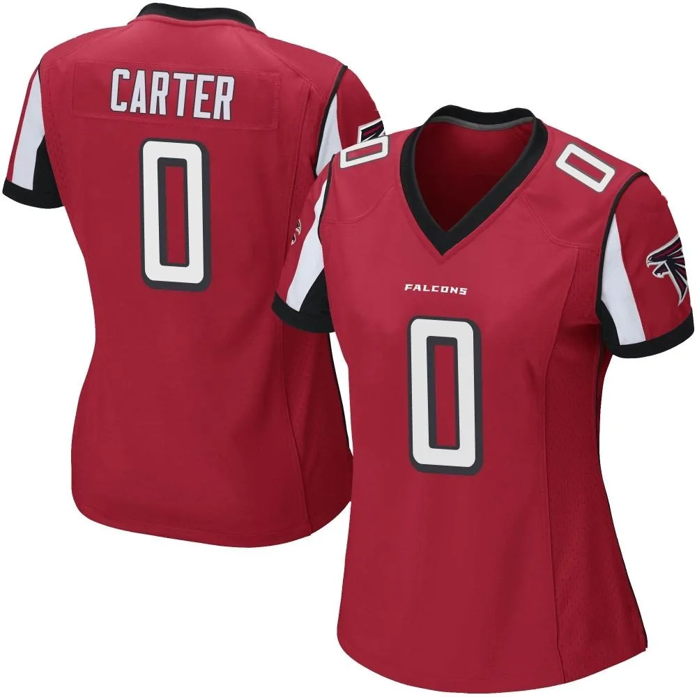 Lorenzo Carter Atlanta Falcons Women's Nike Team Color Game Red Jersey Lorenzo Carter Atlanta Falcons Women's Nike Team Color Game Red Jersey