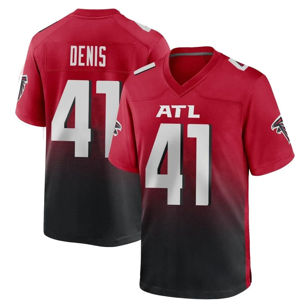 Lukas Denis Atlanta Falcons Men's Nike 2nd Alternate Game Red Jersey Lukas Denis Atlanta Falcons Men's Nike 2nd Alternate Game Red Jersey