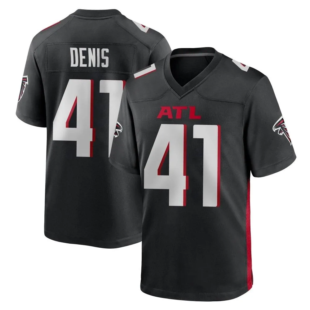 Lukas Denis Atlanta Falcons Men's Nike Alternate Game Black Jersey Lukas Denis Atlanta Falcons Men's Nike Alternate Game Black Jersey