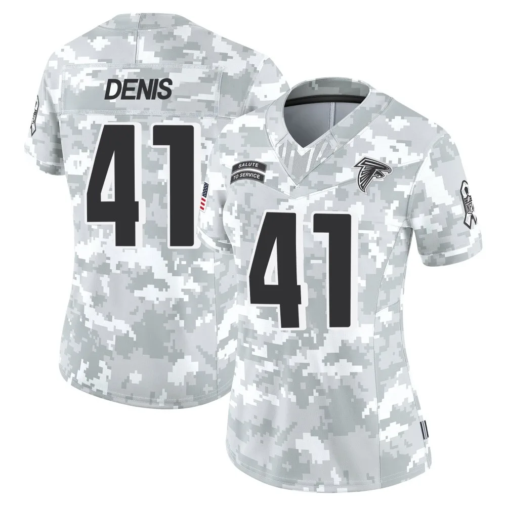 Lukas Denis Atlanta Falcons Women's Nike 2024 Salute To Service Limited Arctic Camo Jersey Lukas Denis Atlanta Falcons Women's Nike 2024 Salute To Service Limited Arctic Camo Jersey