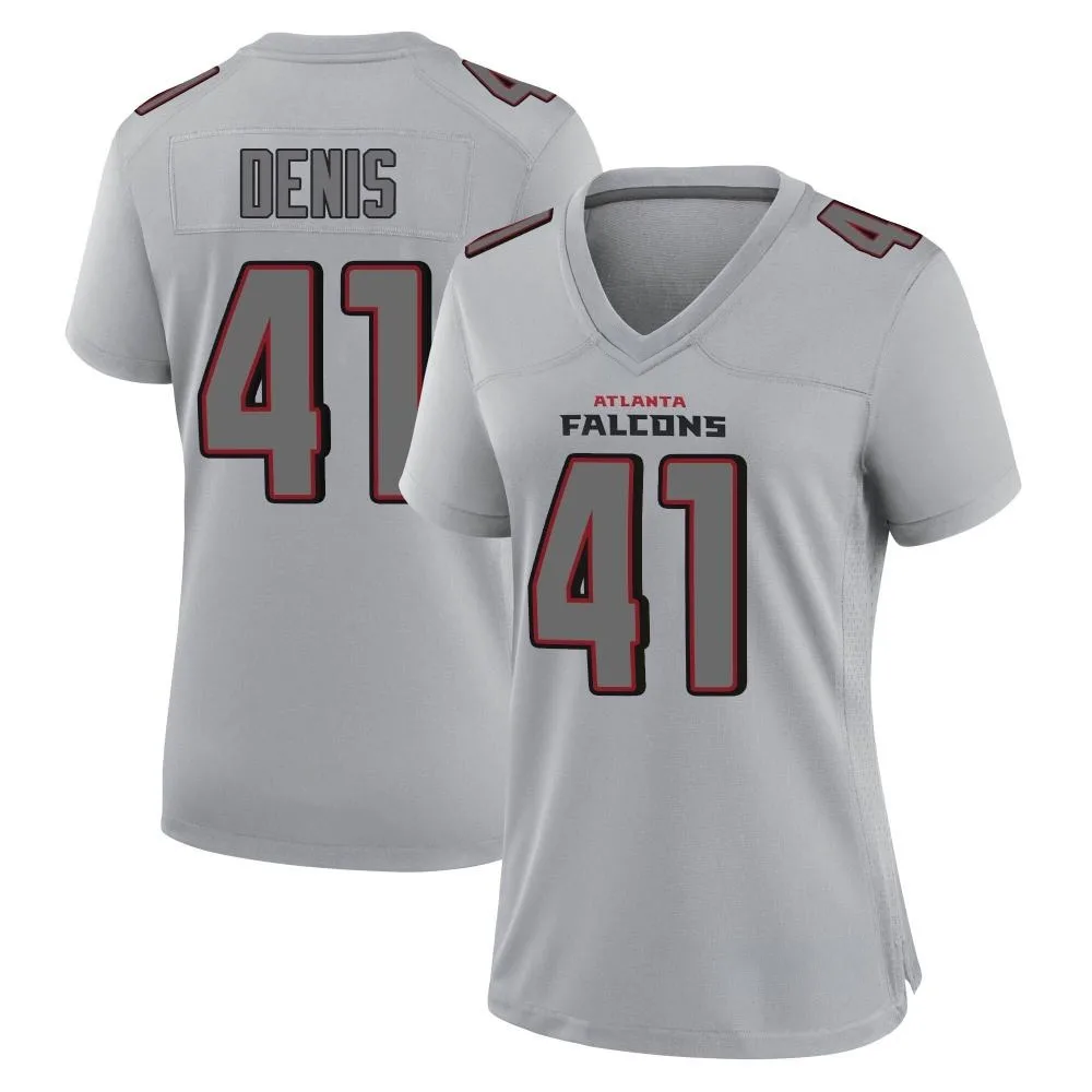 Lukas Denis Atlanta Falcons Women's Nike Atmosphere Fashion Game Gray Jersey Lukas Denis Atlanta Falcons Women's Nike Atmosphere Fashion Game Gray Jersey