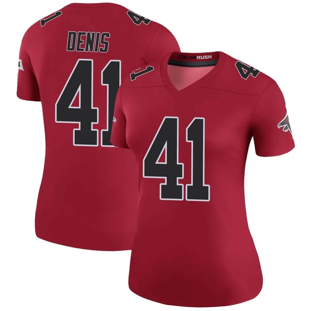 Lukas Denis Atlanta Falcons Women's Nike Color Rush Legend Red Jersey Lukas Denis Atlanta Falcons Women's Nike Color Rush Legend Red Jersey