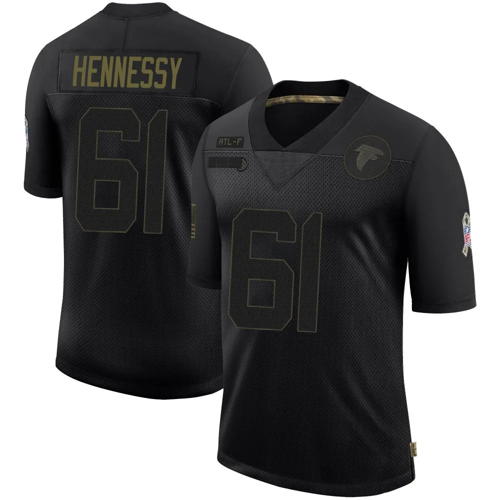 Matt Hennessy Atlanta Falcons Men's Nike 2020 Salute To Service Limited Black Jersey Matt Hennessy Atlanta Falcons Men's Nike 2020 Salute To Service Limited Black Jersey
