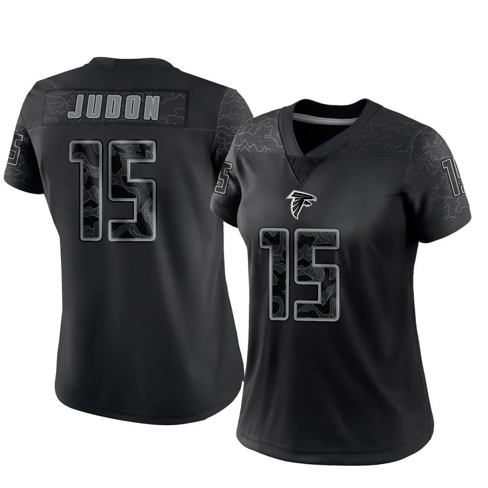 Matthew Judon Atlanta Falcons Women's Nike Reflective Limited Black Jersey Matthew Judon Atlanta Falcons Women's Nike Reflective Limited Black Jersey