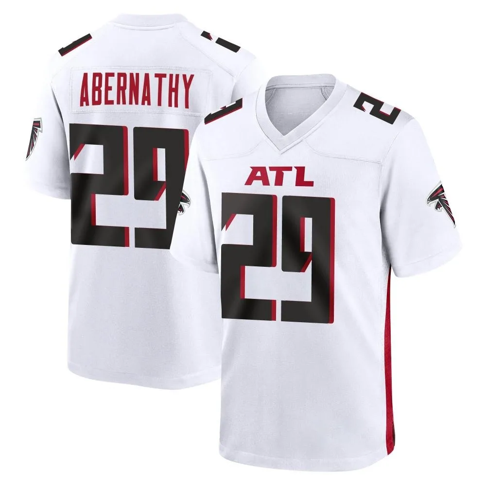 Micah Abernathy Atlanta Falcons Men's Nike Game White Jersey Micah Abernathy Atlanta Falcons Men's Nike Game White Jersey