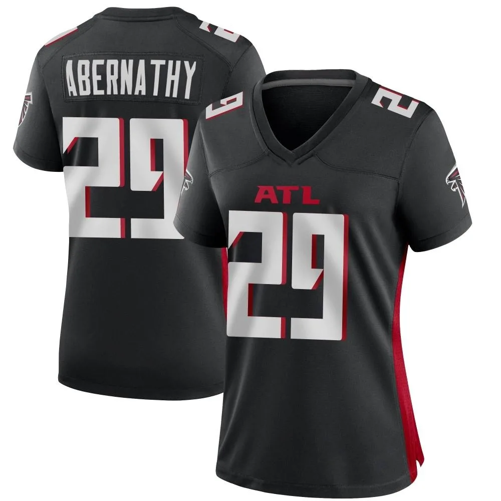 Micah Abernathy Atlanta Falcons Women's Nike Alternate Game Black Jersey Micah Abernathy Atlanta Falcons Women's Nike Alternate Game Black Jersey