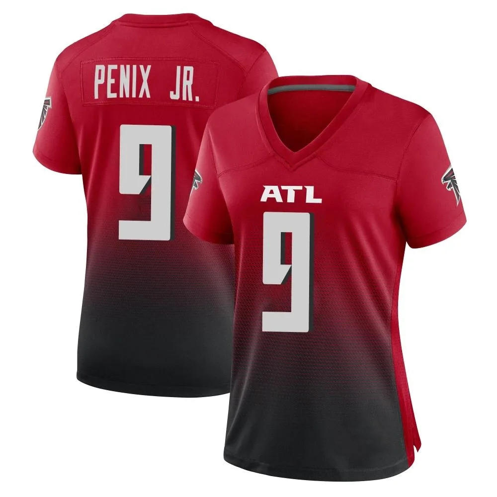 Michael Penix Jr. Atlanta Falcons Women's Nike 2nd Alternate Game Red Jersey Michael Penix Jr. Atlanta Falcons Women's Nike 2nd Alternate Game Red Jersey