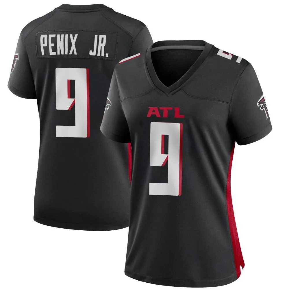 Michael Penix Jr. Atlanta Falcons Women's Nike Alternate Game Black Jersey Michael Penix Jr. Atlanta Falcons Women's Nike Alternate Game Black Jersey