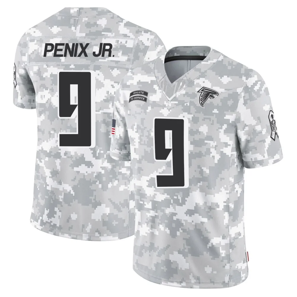 Michael Penix Jr. Atlanta Falcons Youth Nike 2024 Salute To Service Limited Arctic Camo Jersey Michael Penix Jr. Atlanta Falcons Youth Nike 2024 Salute To Service Limited Arctic Camo Jersey