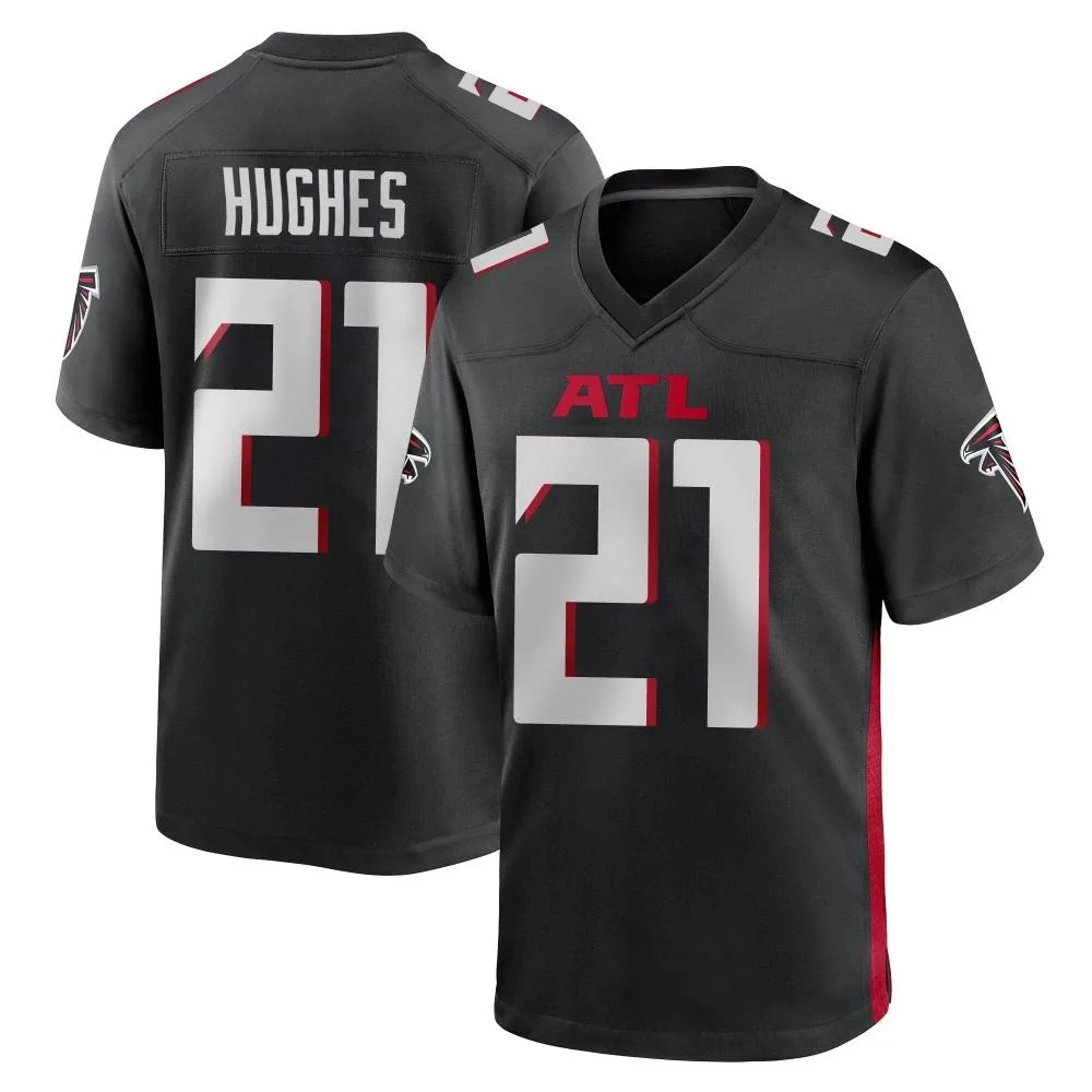 Mike Hughes Atlanta Falcons Men's Nike Alternate Game Black Jersey Mike Hughes Atlanta Falcons Men's Nike Alternate Game Black Jersey