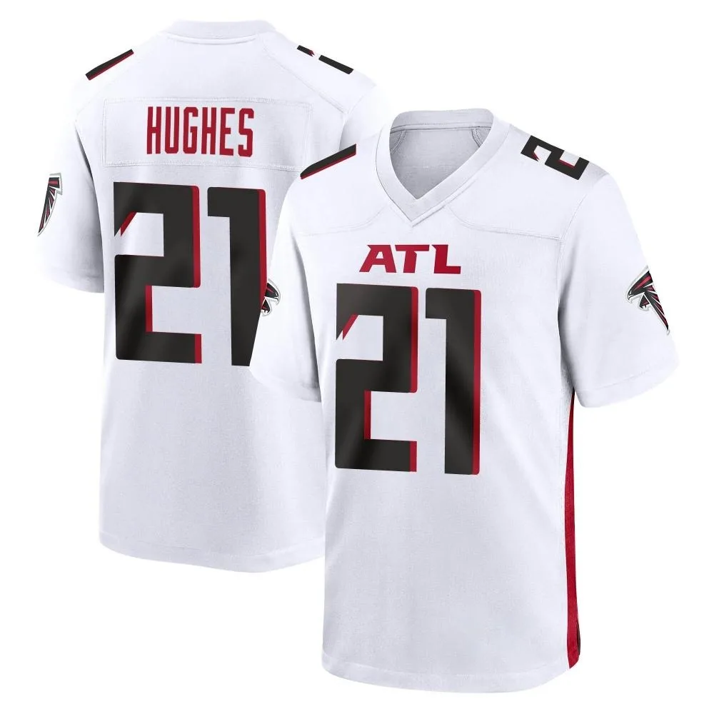 Mike Hughes Atlanta Falcons Men's Nike Game White Jersey Mike Hughes Atlanta Falcons Men's Nike Game White Jersey