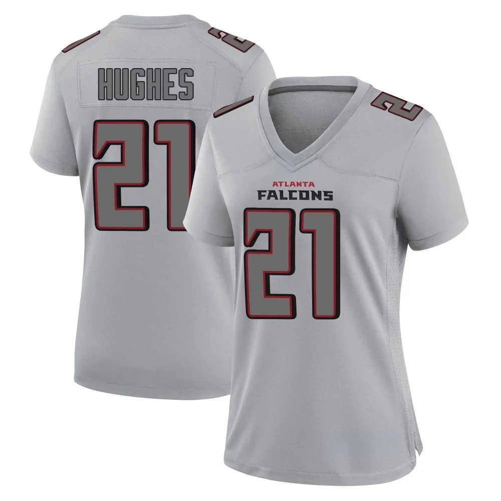 Mike Hughes Atlanta Falcons Women's Nike Atmosphere Fashion Game Gray Jersey Mike Hughes Atlanta Falcons Women's Nike Atmosphere Fashion Game Gray Jersey