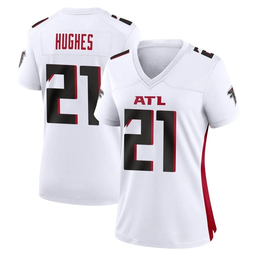 Mike Hughes Atlanta Falcons Women's Nike Game White Jersey Mike Hughes Atlanta Falcons Women's Nike Game White Jersey