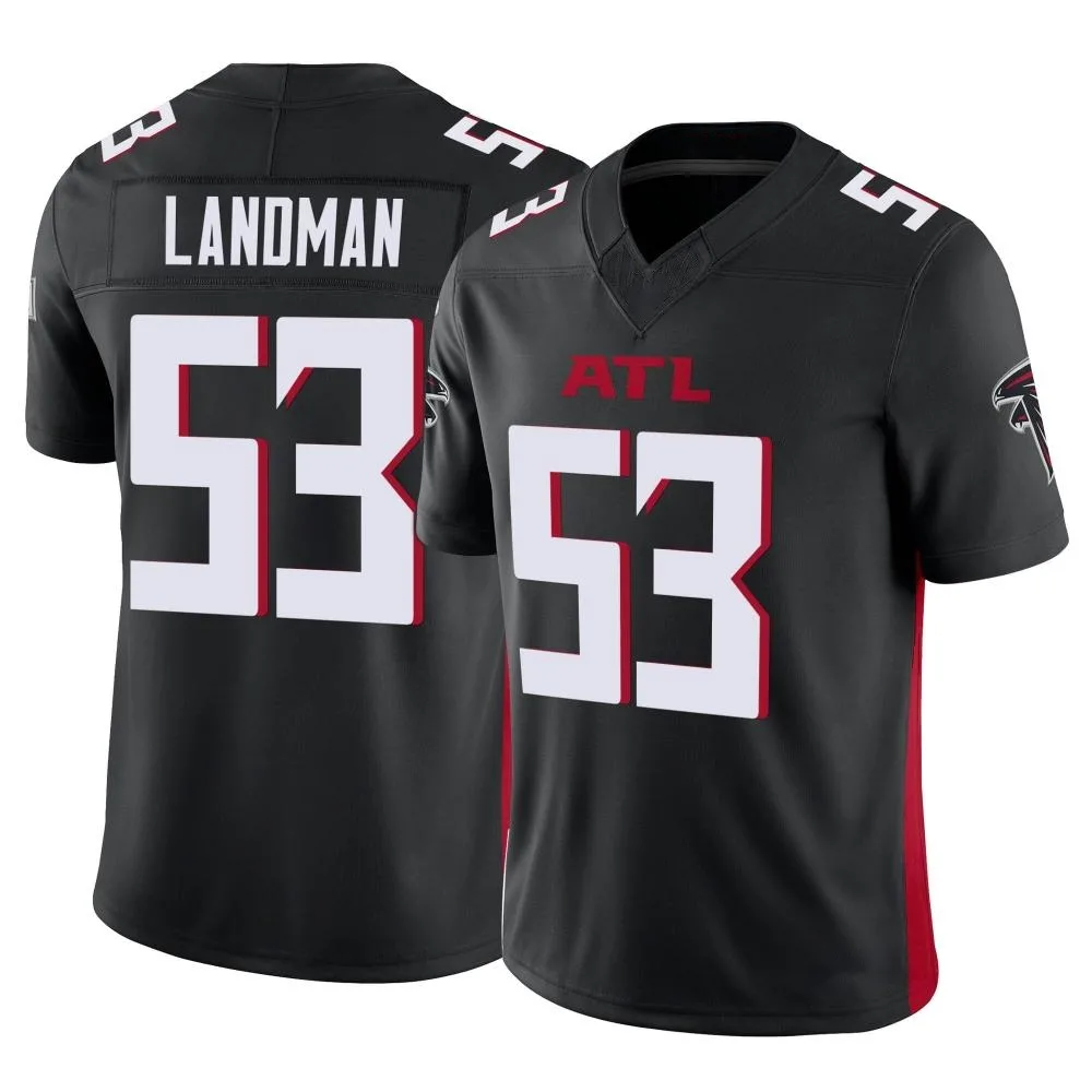 Nate Landman Atlanta Falcons Men's Nike Vapor F.U.S.E. Limited Black Jersey Nate Landman Atlanta Falcons Men's Nike Vapor F.U.S.E. Limited Black Jersey
