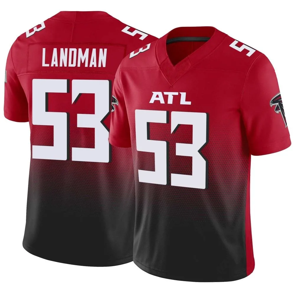 Nate Landman Atlanta Falcons Men's Nike Vapor F.U.S.E. Limited Red Jersey Nate Landman Atlanta Falcons Men's Nike Vapor F.U.S.E. Limited Red Jersey