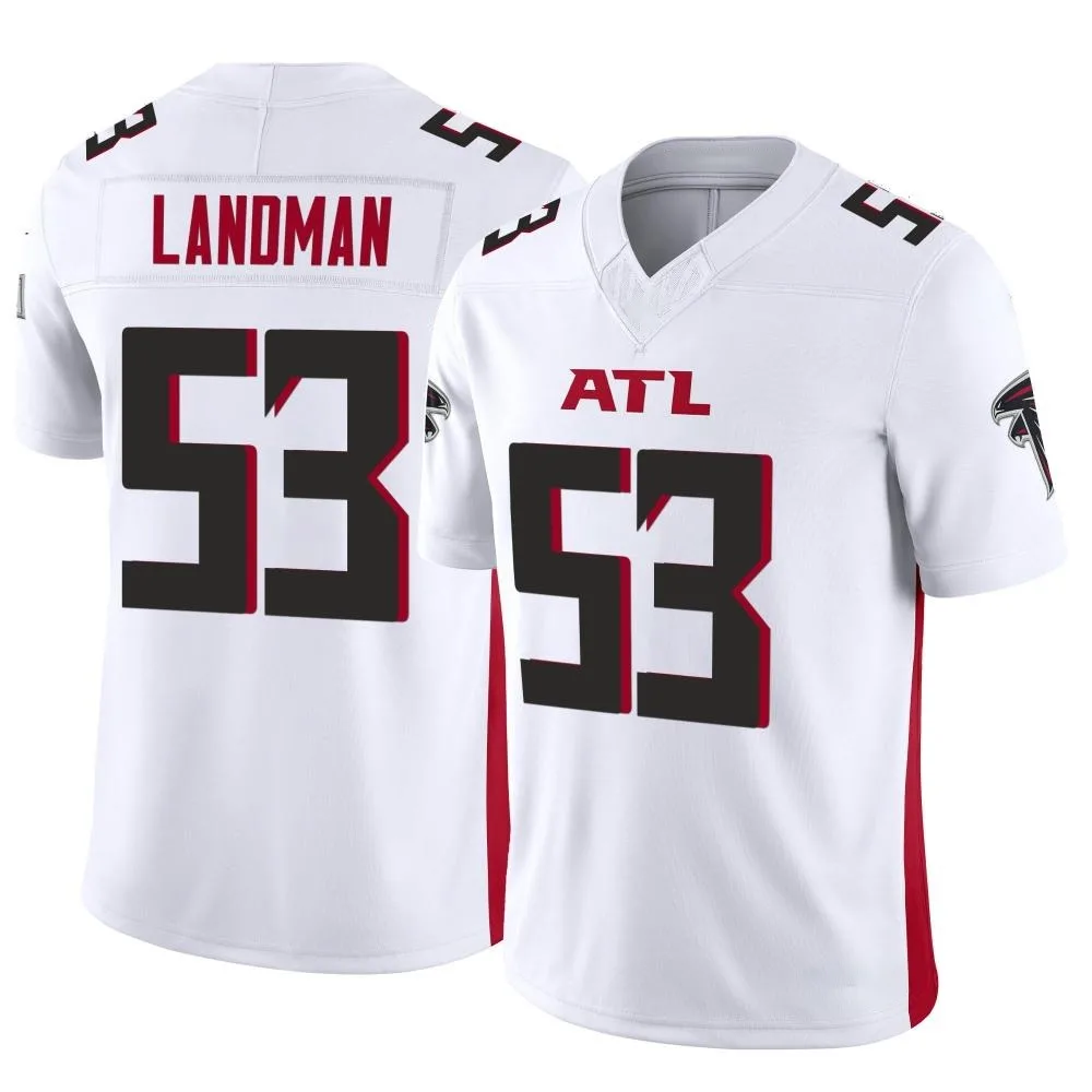 Nate Landman Atlanta Falcons Men's Nike Vapor F.U.S.E. Limited White Jersey Nate Landman Atlanta Falcons Men's Nike Vapor F.U.S.E. Limited White Jersey