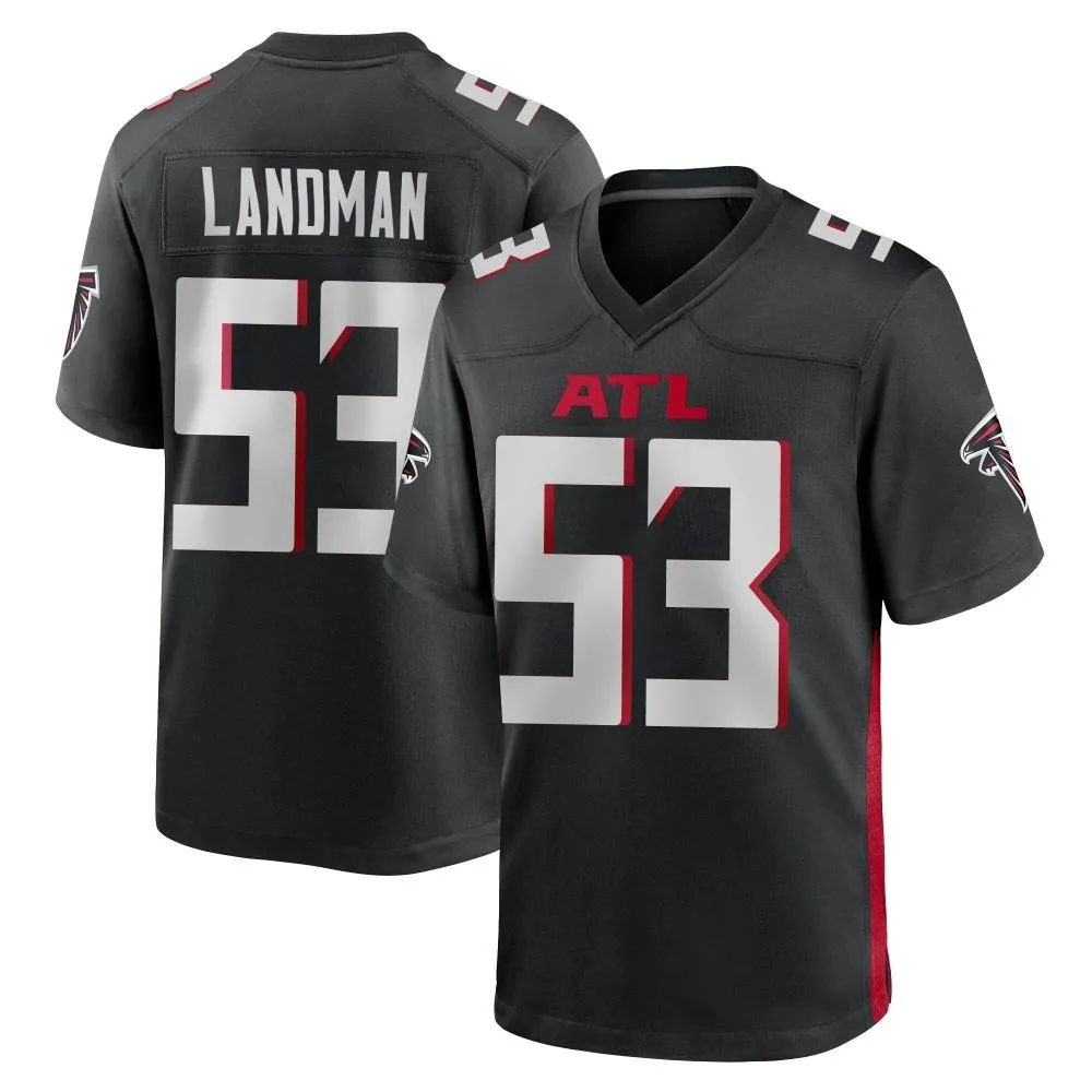 Nate Landman Atlanta Falcons Youth Nike Alternate Game Black Jersey Nate Landman Atlanta Falcons Youth Nike Alternate Game Black Jersey