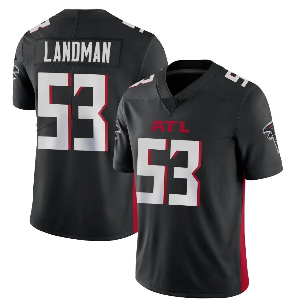 Nate Landman Atlanta Falcons Youth Nike Vapor Untouchable Limited Black Jersey Nate Landman Atlanta Falcons Youth Nike Vapor Untouchable Limited Black Jersey
