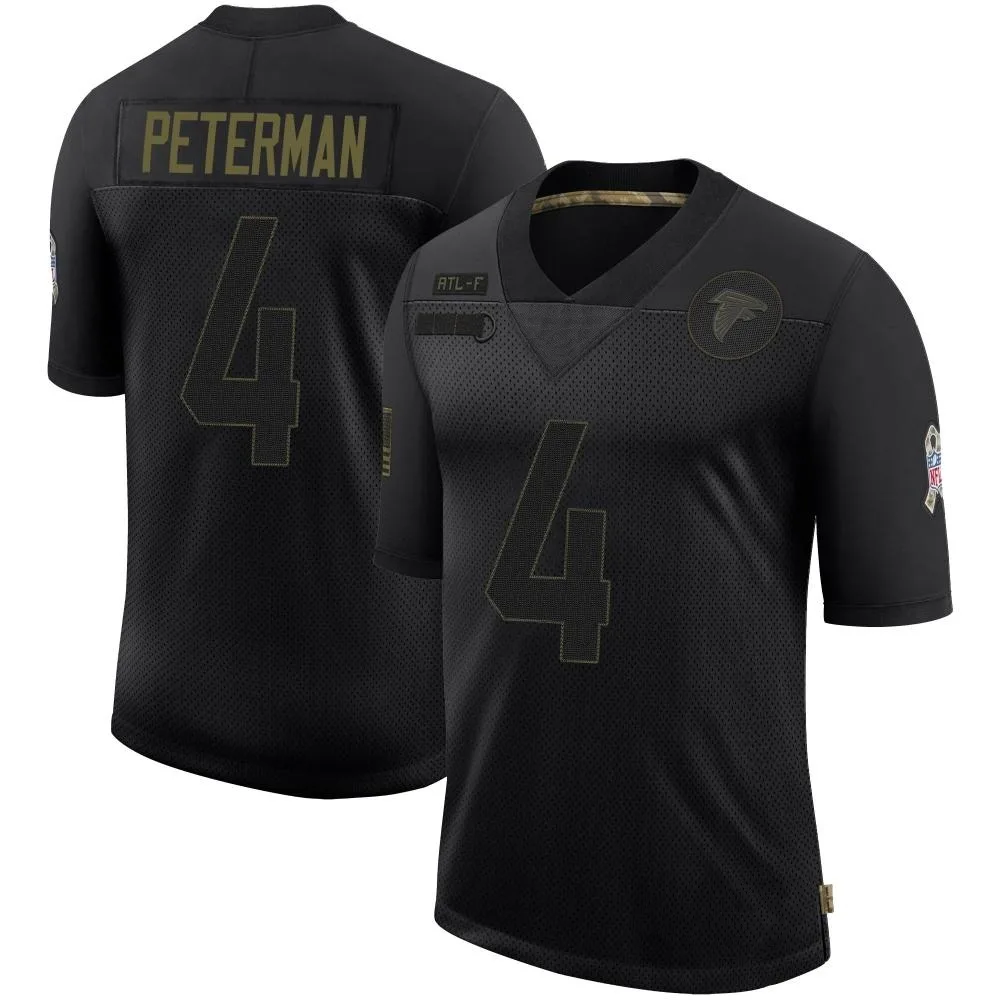 Nathan Peterman Atlanta Falcons Men's Nike 2020 Salute To Service Limited Black Jersey Nathan Peterman Atlanta Falcons Men's Nike 2020 Salute To Service Limited Black Jersey