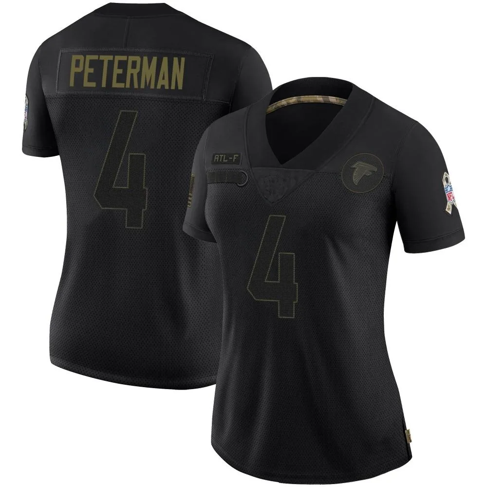 Nathan Peterman Atlanta Falcons Women's Nike 2020 Salute To Service Limited Black Jersey Nathan Peterman Atlanta Falcons Women's Nike 2020 Salute To Service Limited Black Jersey