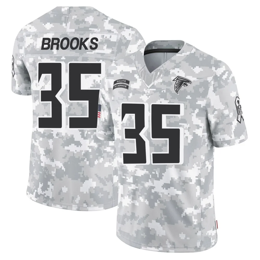 Natrone Brooks Atlanta Falcons Men's Nike 2024 Salute To Service Limited Arctic Camo Jersey Natrone Brooks Atlanta Falcons Men's Nike 2024 Salute To Service Limited Arctic Camo Jersey