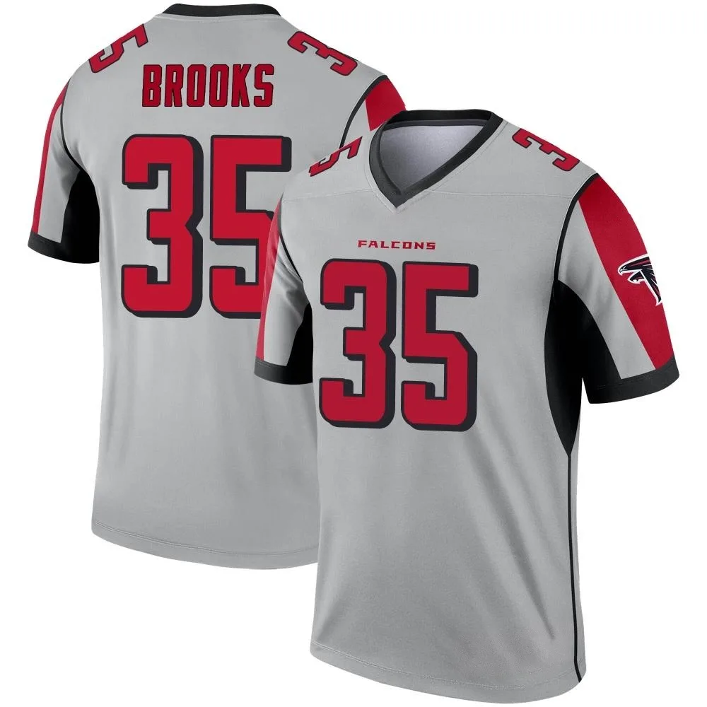 Natrone Brooks Atlanta Falcons Men's Nike Inverted Silver Legend Jersey Natrone Brooks Atlanta Falcons Men's Nike Inverted Silver Legend Jersey