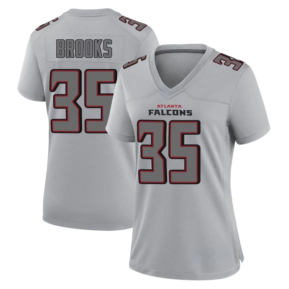 Natrone Brooks Atlanta Falcons Women's Nike Atmosphere Fashion Game Gray Jersey Natrone Brooks Atlanta Falcons Women's Nike Atmosphere Fashion Game Gray Jersey