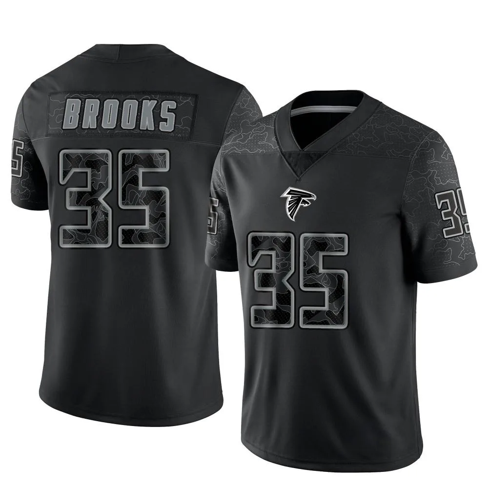 Natrone Brooks Atlanta Falcons Youth Nike Reflective Limited Black Jersey Natrone Brooks Atlanta Falcons Youth Nike Reflective Limited Black Jersey