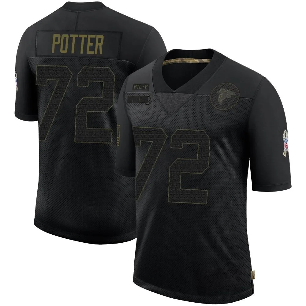Nolan Potter Atlanta Falcons Men's Nike 2020 Salute To Service Limited Black Jersey Nolan Potter Atlanta Falcons Men's Nike 2020 Salute To Service Limited Black Jersey
