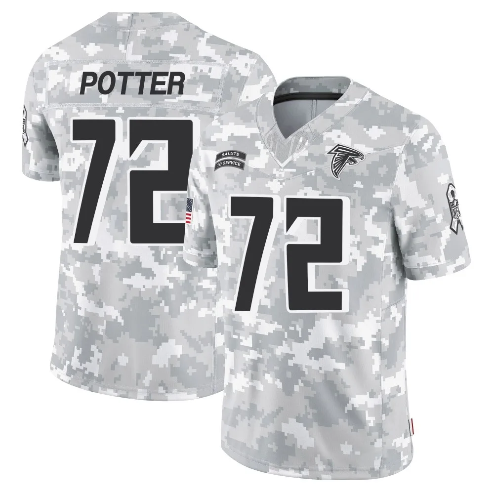 Nolan Potter Atlanta Falcons Men's Nike 2024 Salute To Service Limited Arctic Camo Jersey Nolan Potter Atlanta Falcons Men's Nike 2024 Salute To Service Limited Arctic Camo Jersey