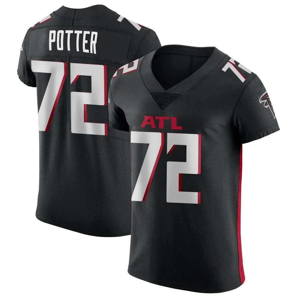 Nolan Potter Atlanta Falcons Men's Nike Alternate Elite Black Jersey Nolan Potter Atlanta Falcons Men's Nike Alternate Elite Black Jersey