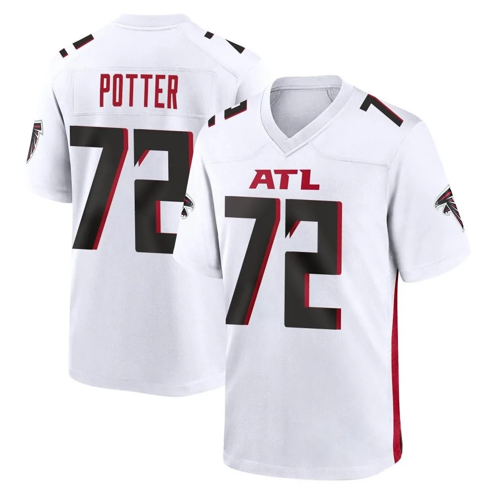 Nolan Potter Atlanta Falcons Men's Nike Game White Jersey Nolan Potter Atlanta Falcons Men's Nike Game White Jersey