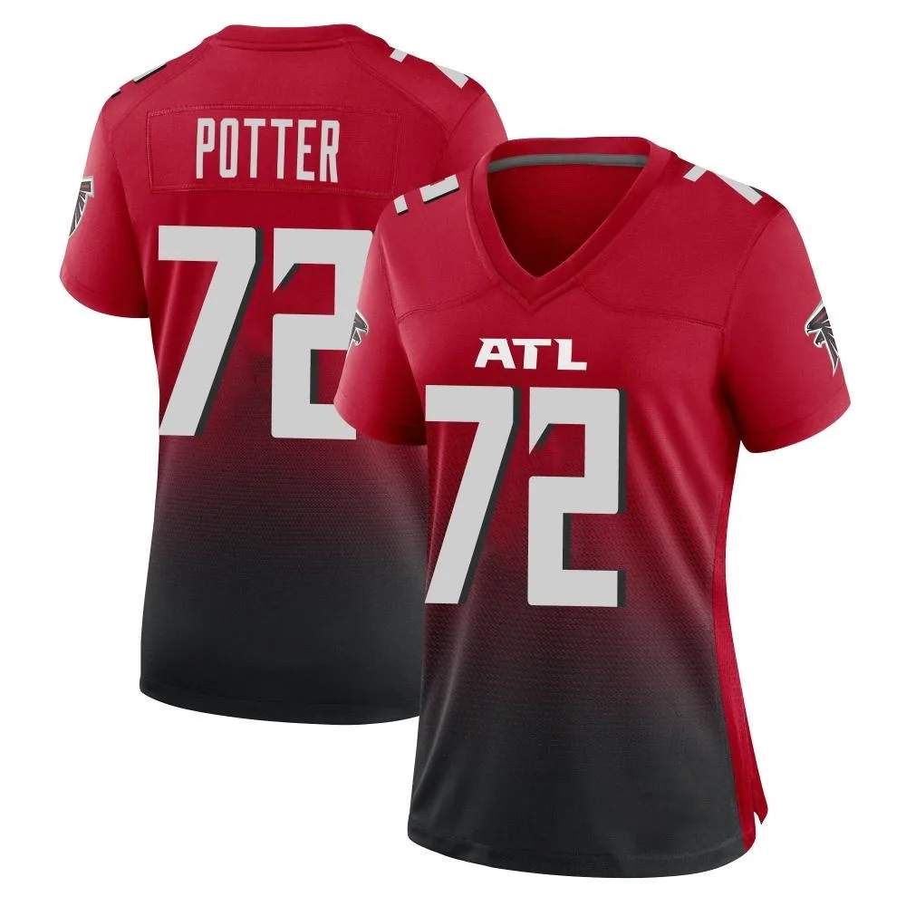 Nolan Potter Atlanta Falcons Women's Nike 2nd Alternate Game Red Jersey Nolan Potter Atlanta Falcons Women's Nike 2nd Alternate Game Red Jersey