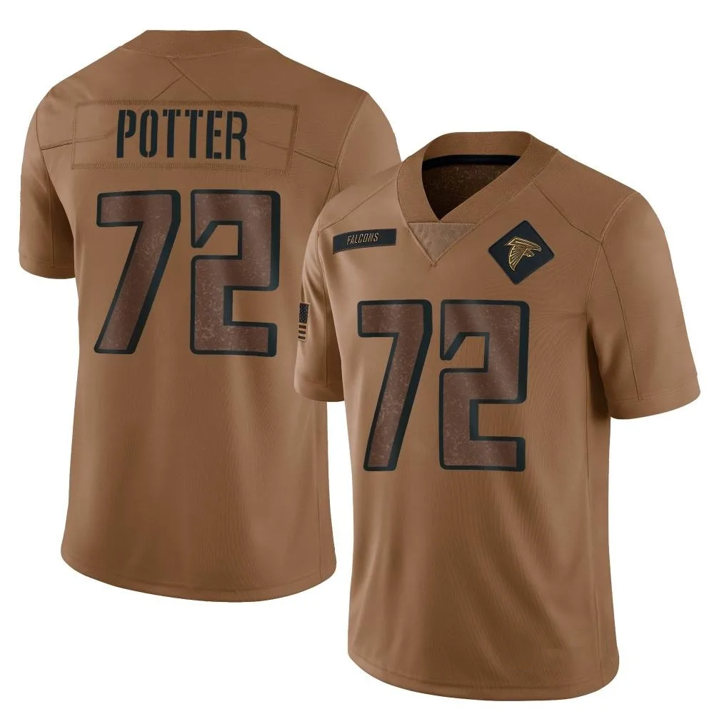 Nolan Potter Atlanta Falcons Youth Nike 2023 Salute To Service Limited Brown Jersey Nolan Potter Atlanta Falcons Youth Nike 2023 Salute To Service Limited Brown Jersey