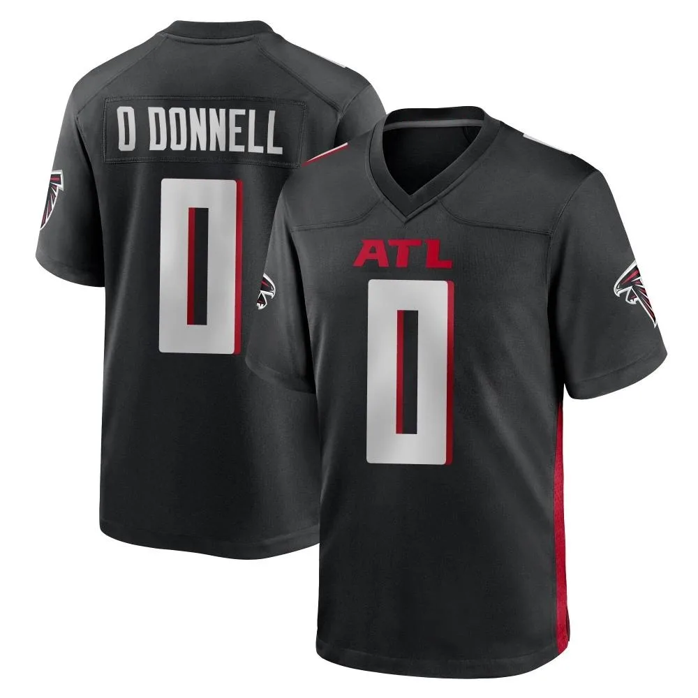 Pat O'donnell Atlanta Falcons Men's Nike Alternate Game Black Jersey Pat O'donnell Atlanta Falcons Men's Nike Alternate Game Black Jersey