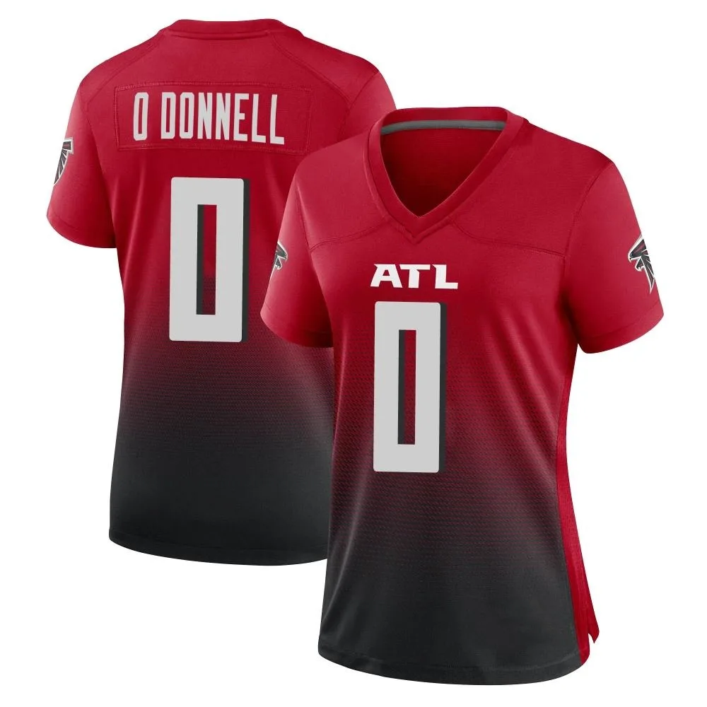 Pat O'donnell Atlanta Falcons Women's Nike 2nd Alternate Game Red Jersey Pat O'donnell Atlanta Falcons Women's Nike 2nd Alternate Game Red Jersey
