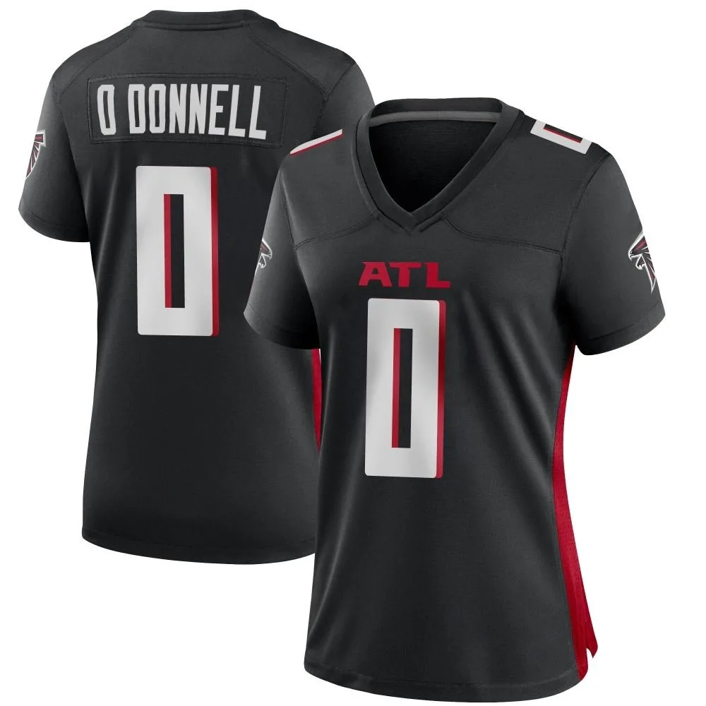 Pat O'donnell Atlanta Falcons Women's Nike Alternate Game Black Jersey Pat O'donnell Atlanta Falcons Women's Nike Alternate Game Black Jersey
