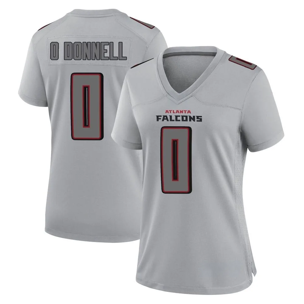 Pat O'donnell Atlanta Falcons Women's Nike Atmosphere Fashion Game Gray Jersey Pat O'donnell Atlanta Falcons Women's Nike Atmosphere Fashion Game Gray Jersey