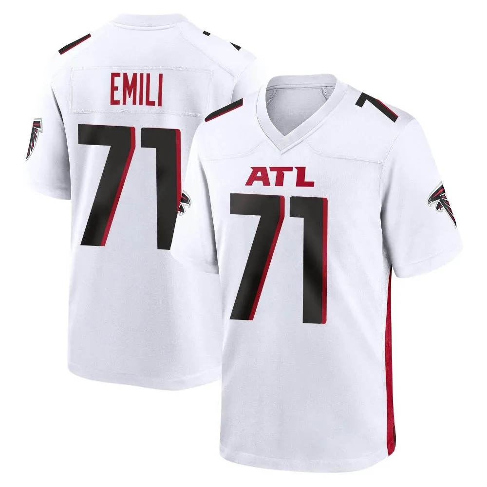 Prince Emili Atlanta Falcons Men's Nike Game White Jersey Prince Emili Atlanta Falcons Men's Nike Game White Jersey
